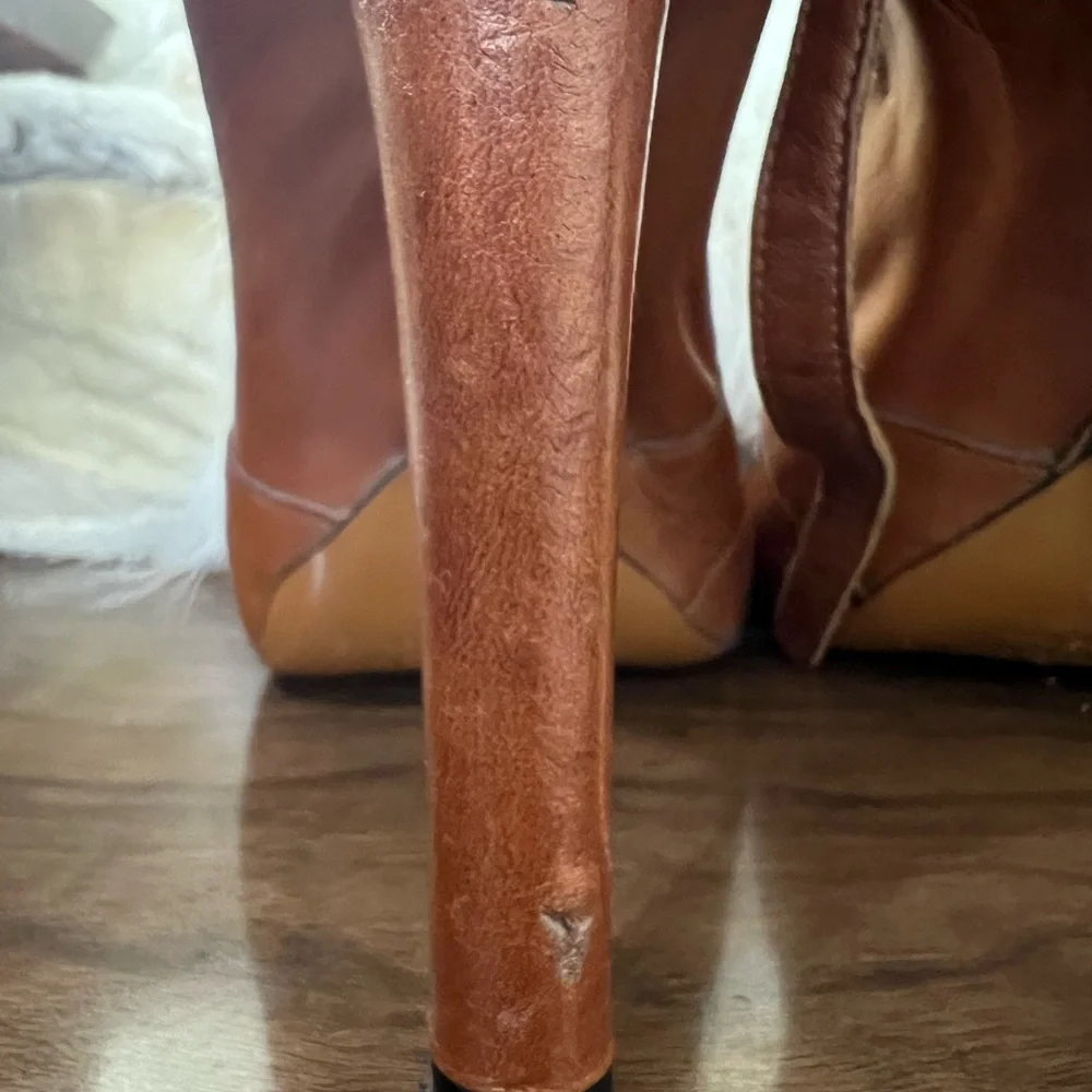 Givenchy Tan Leather Stilettos - Picture 13 of 16